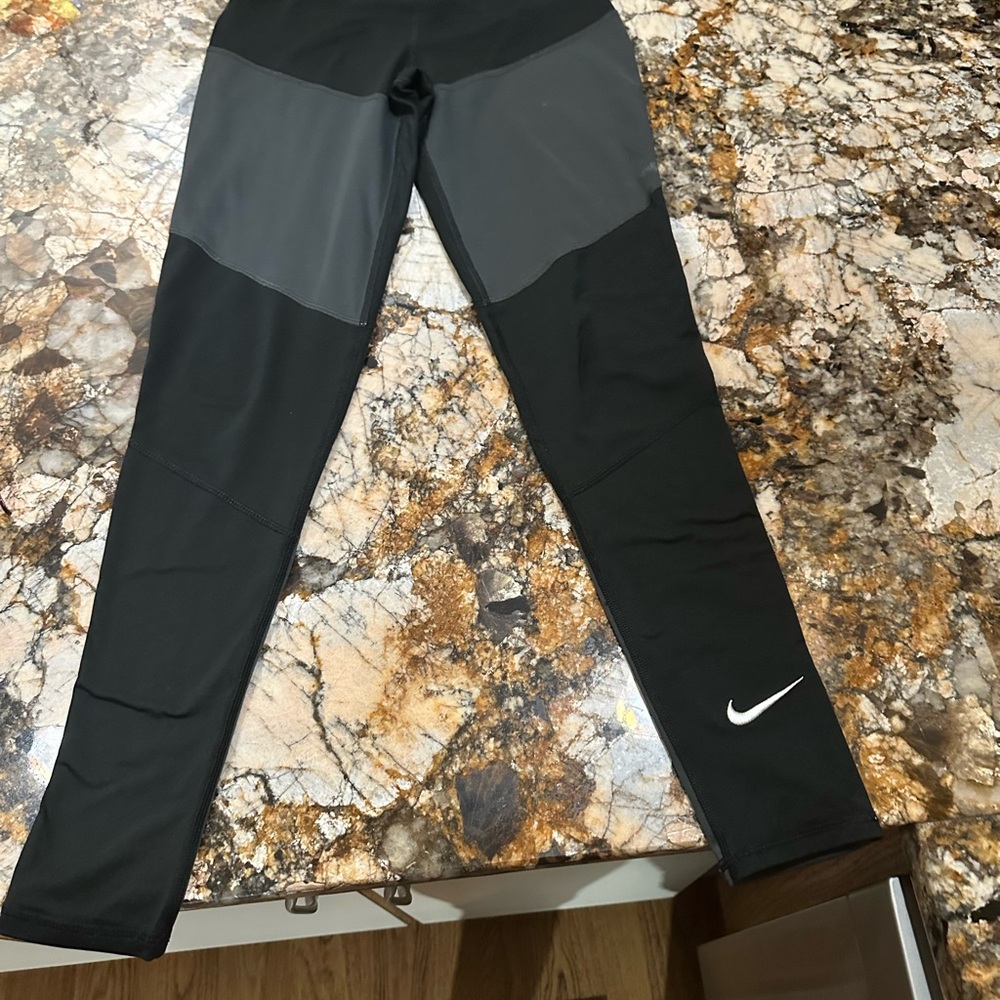 Nike Black and Gray Leggings